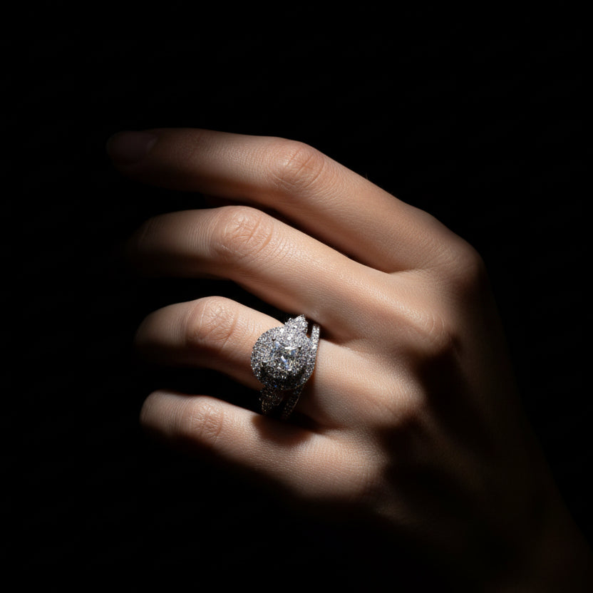 Moissanite 1.50 ctw Circle Ring