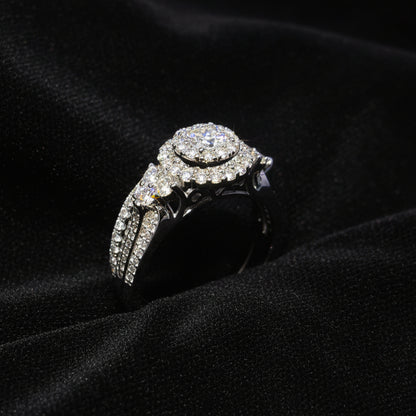 Moissanite 1.50 ctw Circle Ring