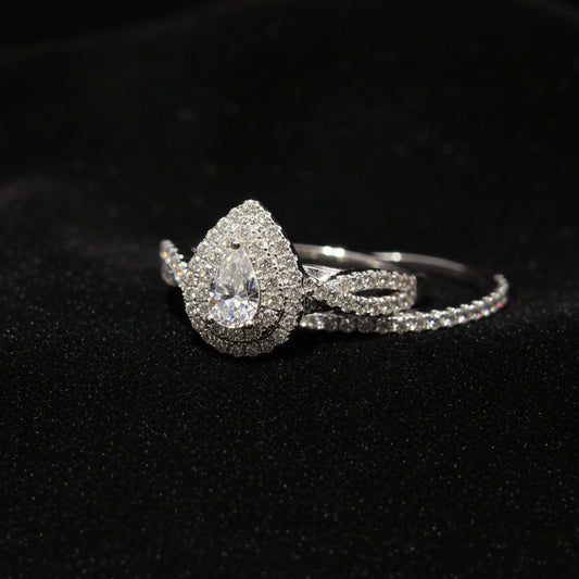 Moissanite 1.01 ctw Pear Shape Ring