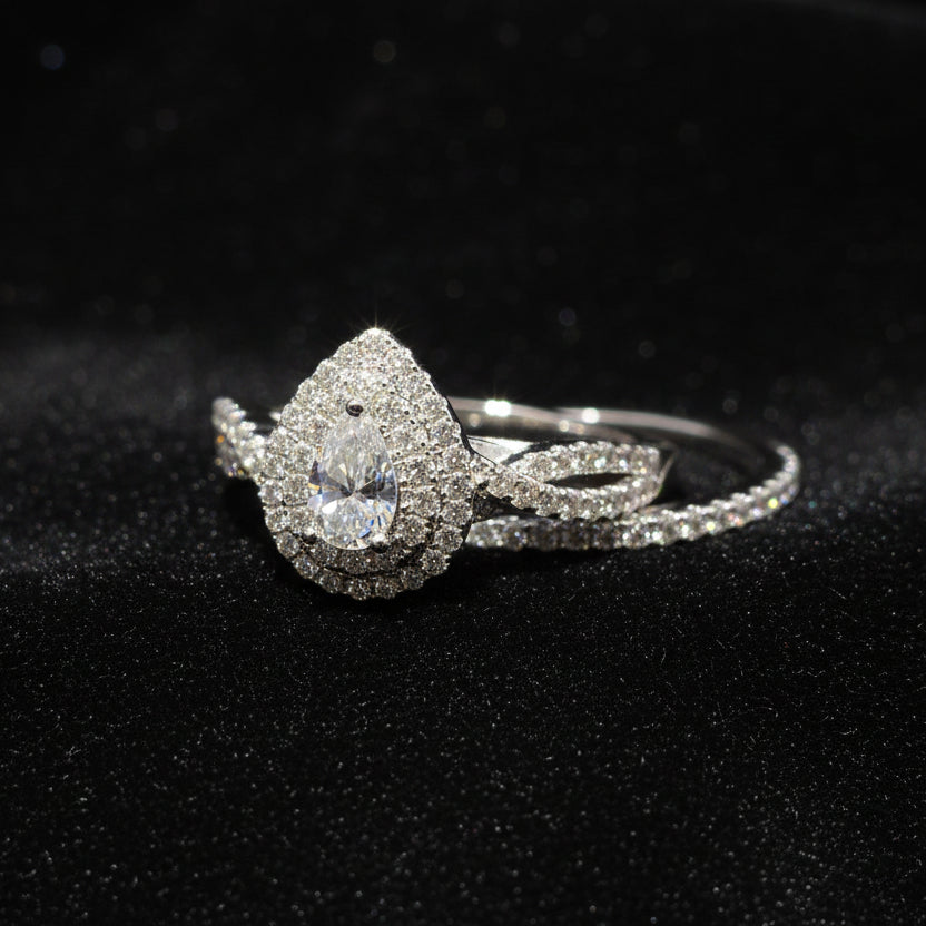 Moissanite 1.01 ctw Pear Shape Ring