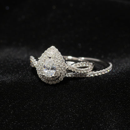 Moissanite 1.01 ctw Pear Shape Ring