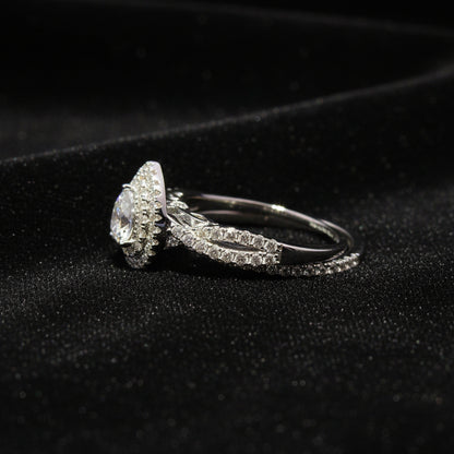 Moissanite 1.01 ctw Pear Shape Ring