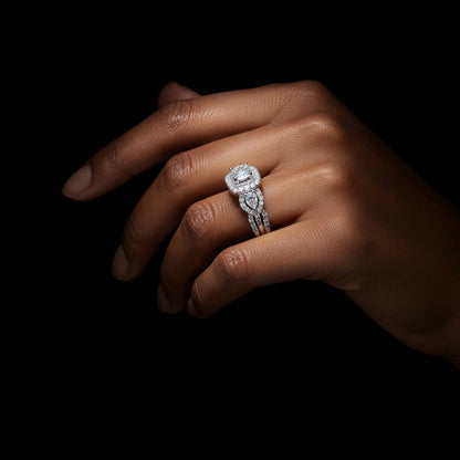 Moissanite 2.99 ctw Square Ring