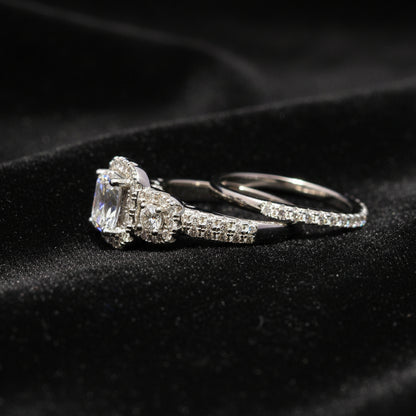 Moissanite 5.68 ctw Emerald 2in1 Ring