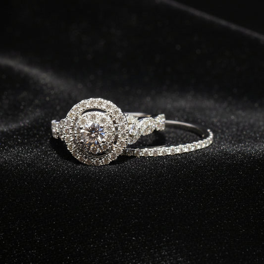 Moissanite 1.40 ctw Round Cut 2in1 Ring