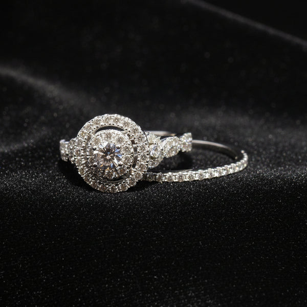 Moissanite 1.40 ctw Round Cut 2in1 Ring