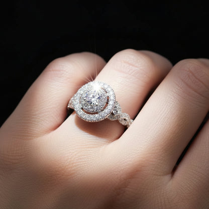 Moissanite 1.40 ctw Round Cut 2in1 Ring