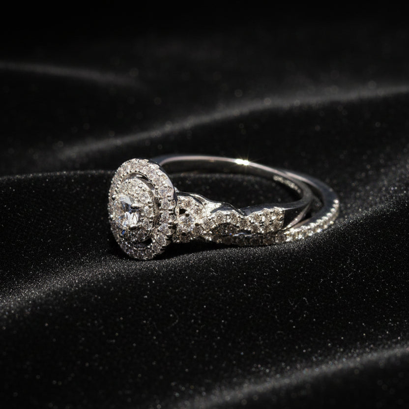 Moissanite 1.40 ctw Round Cut 2in1 Ring