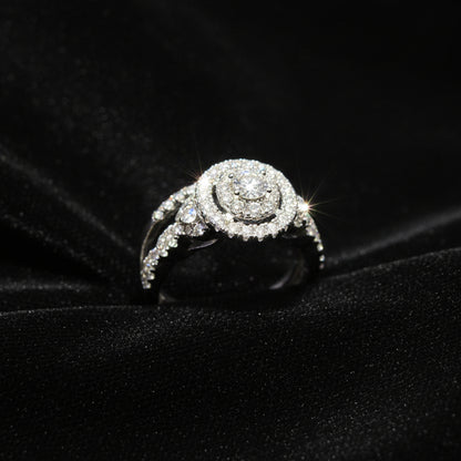 Moissanite 1.40 ctw Round Cut 2in1 Ring