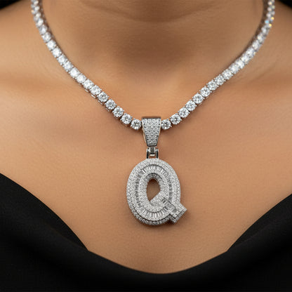 Moissanite 2.73 ctw "Q" Initial