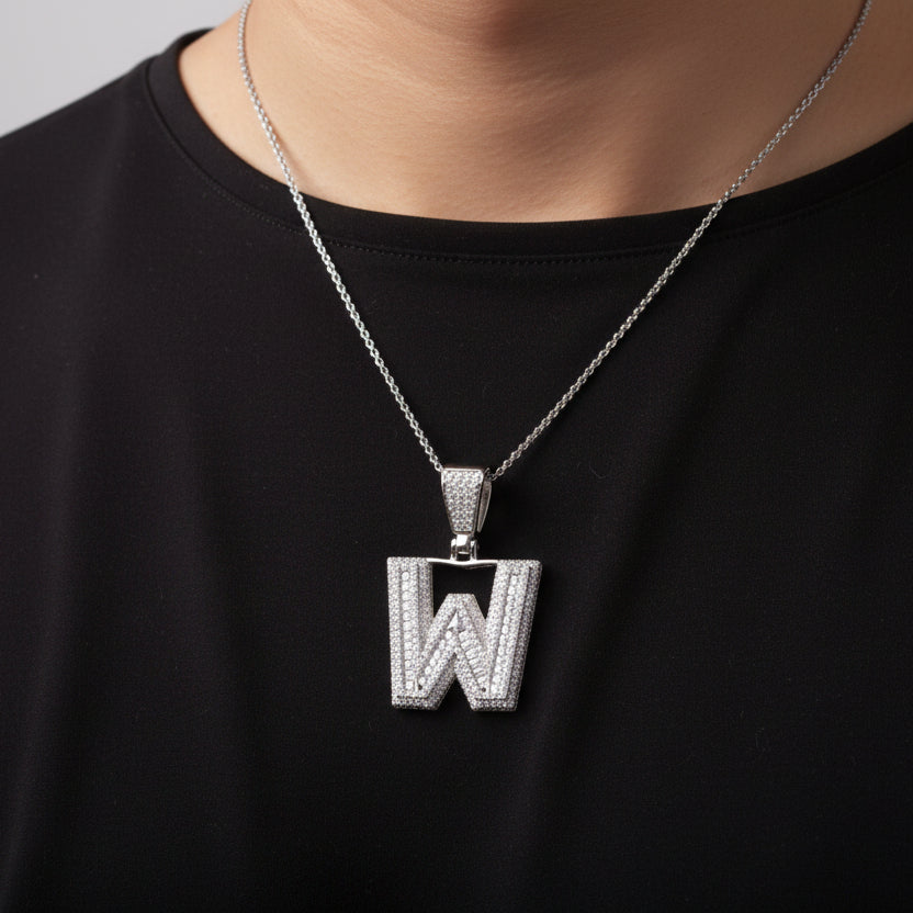 Moissanite 2.86 ctw "W" Initial