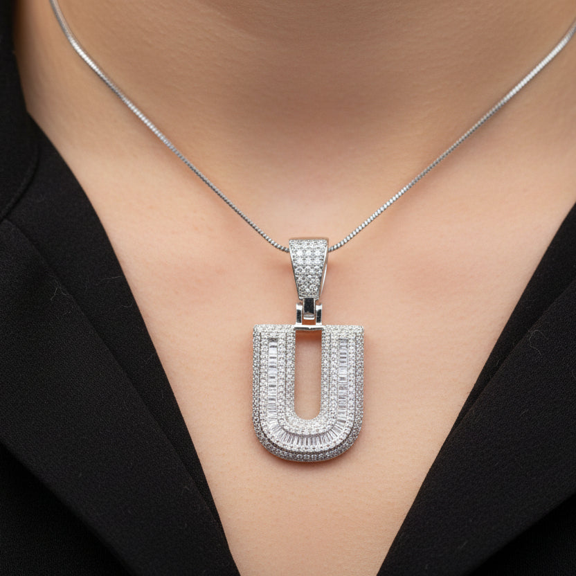 Moissanite 2.00 ctw "U" Initial