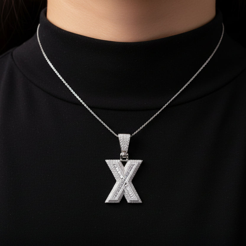 Moissanite 2.67 ctw "X" Initial