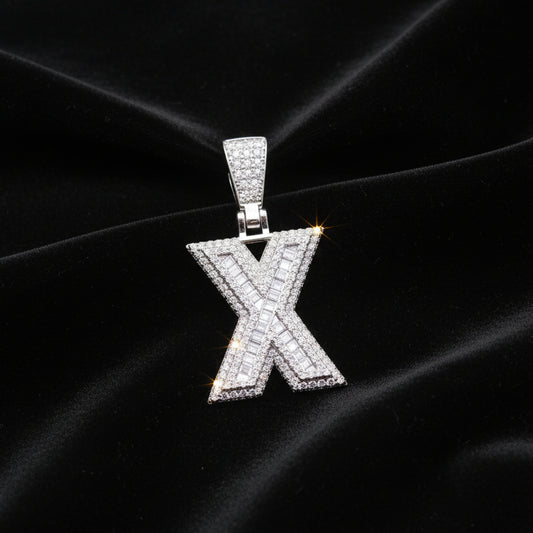 Moissanite 2.67 ctw "X" Initial