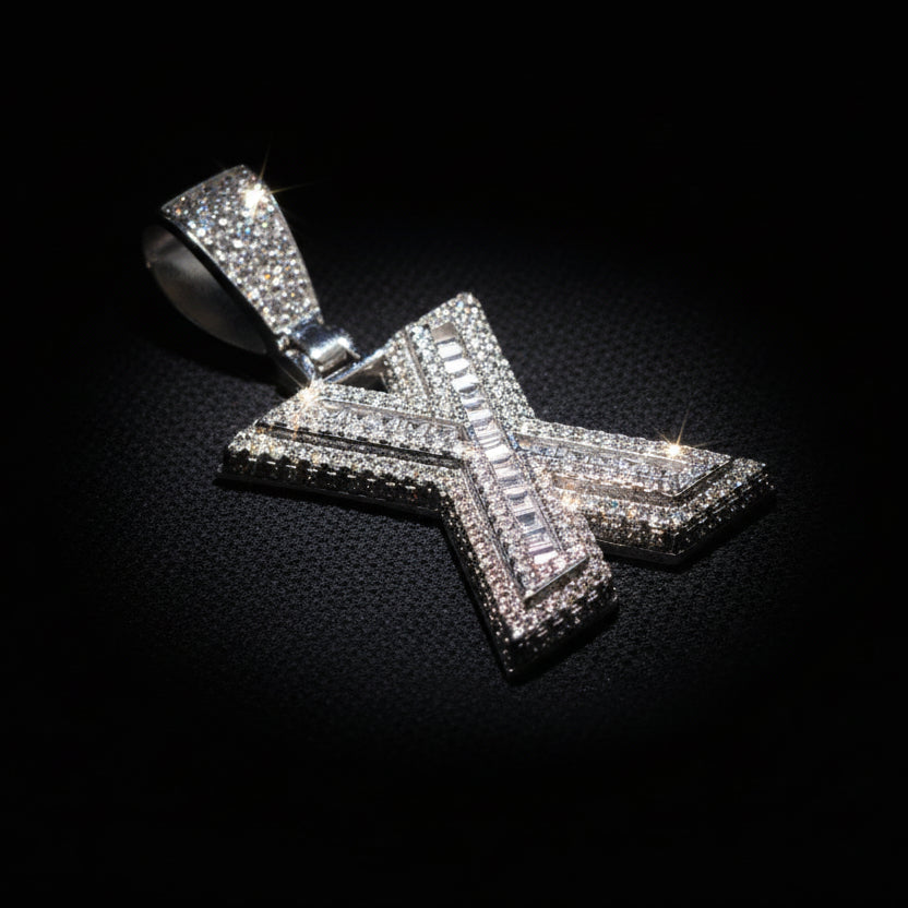 Moissanite 2.67 ctw "X" Initial