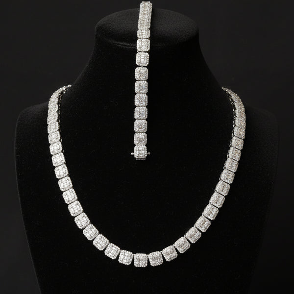 6mm Baguette Moissanite Tennis Chain