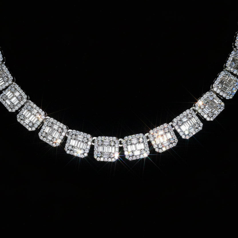 6mm Baguette Moissanite Tennis Bracelet