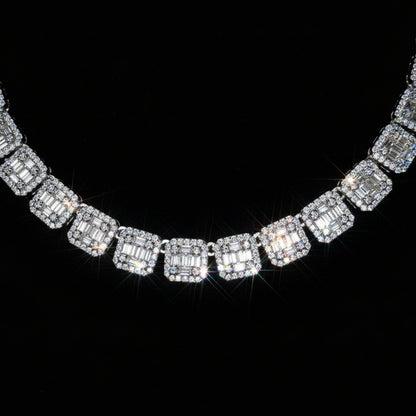 6mm Baguette Moissanite Tennis Bracelet