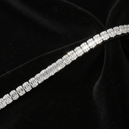 5MM Moissanite 3.04 ctw Baguette Bracelet