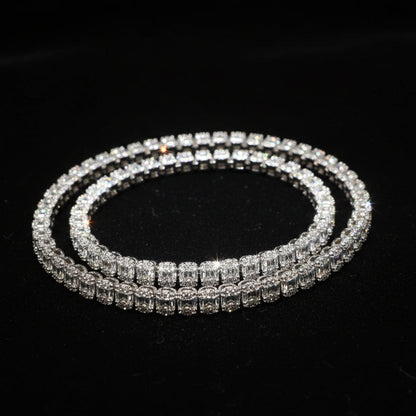 5MM Moissanite 3.04 ctw Baguette Bracelet