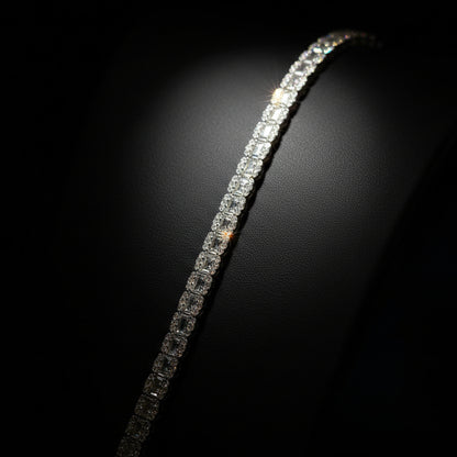 5MM Moissanite 3.04 ctw Baguette Bracelet