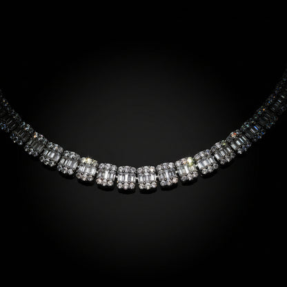 5MM Moissanite 8.36ctw Baguette Chain