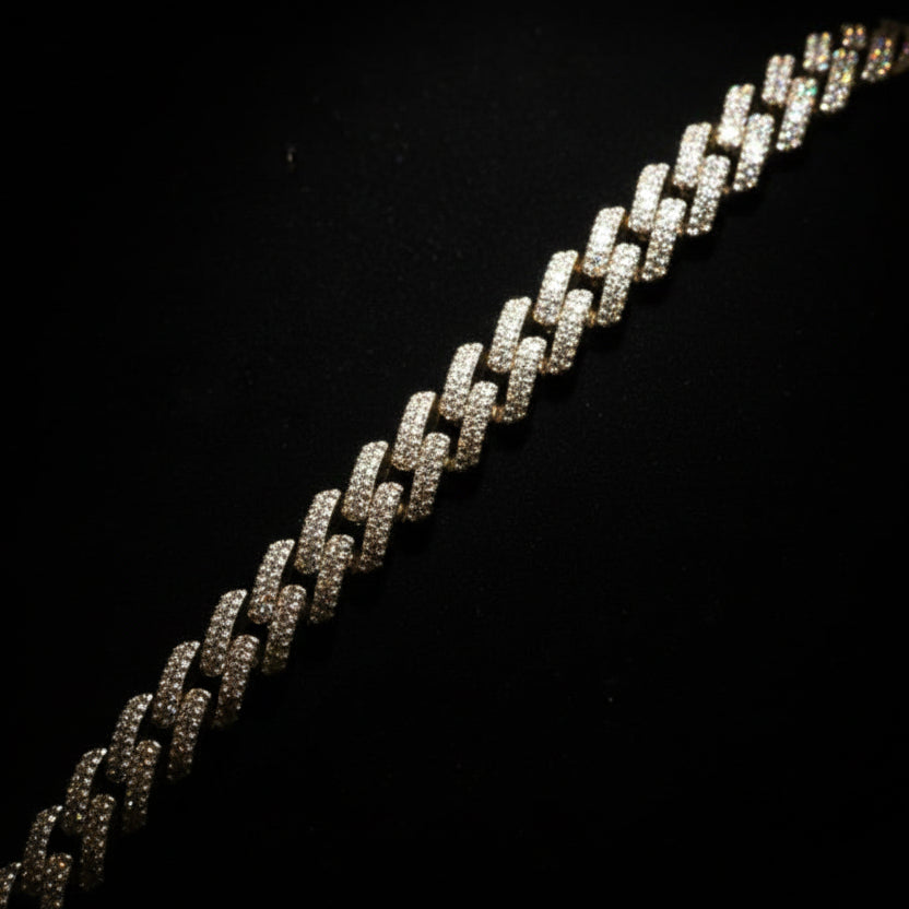 7MM Moissanite 11.53 ctw Cuban Link Chain
