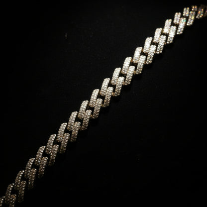 7MM Moissanite 11.53 ctw Cuban Link Chain