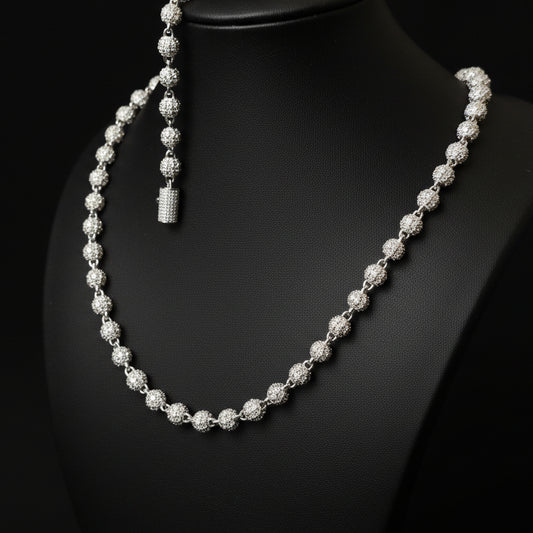 Moissanite Iced Ball Chain