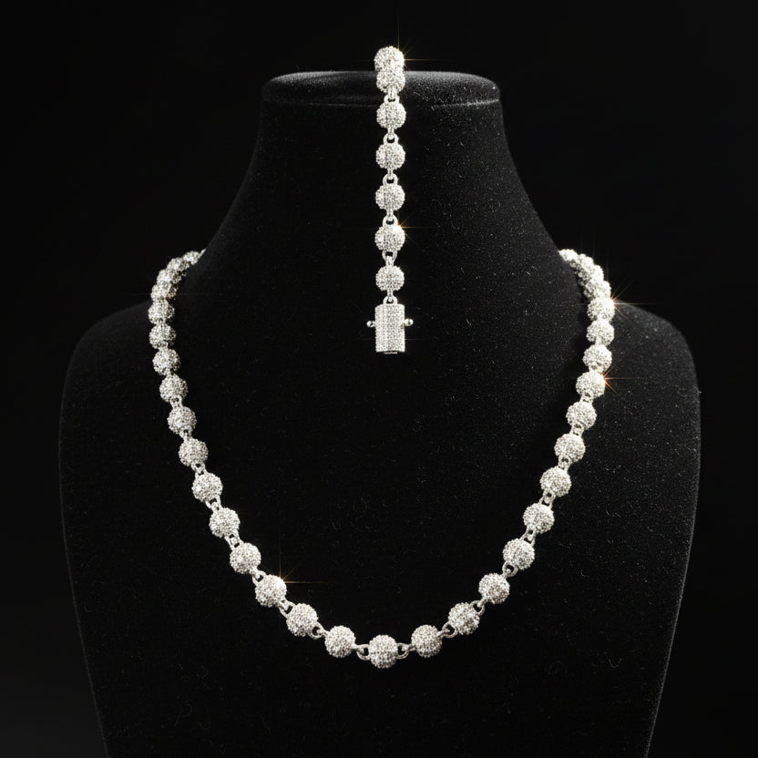 Moissanite Iced Ball Chain