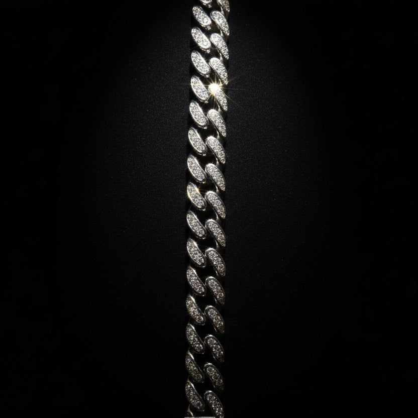 Moissanite 3.32 ctw Cuban Link Bracelet 10mm