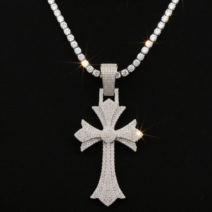 Moissanite 5.78 ctw Excellent Cross Fine Pendant