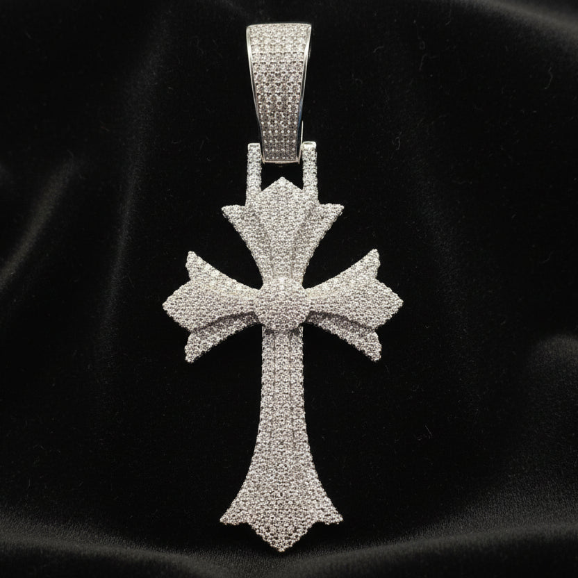 Moissanite 5.78 ctw Excellent Cross Fine Pendant