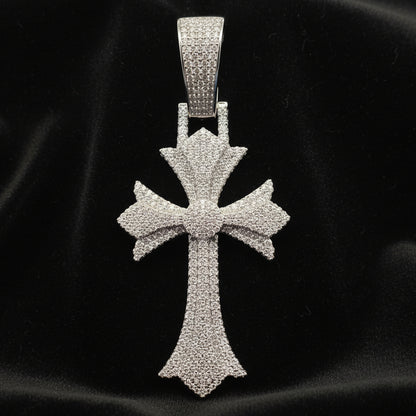 Moissanite 5.78 ctw Excellent Cross Fine Pendant