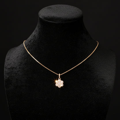 Moissanite 1.07 ctw Flower Pendant