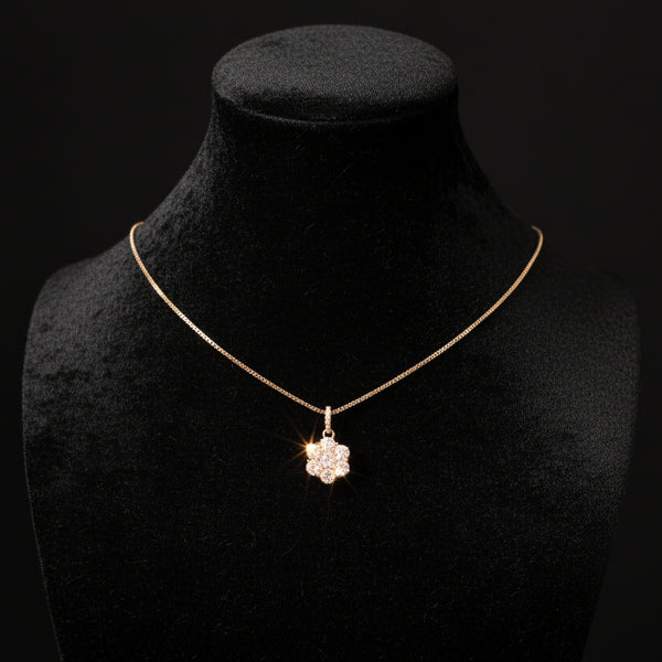 Moissanite 1.07 ctw Flower Pendant