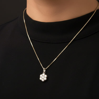 Moissanite 1.07 ctw Flower Pendant
