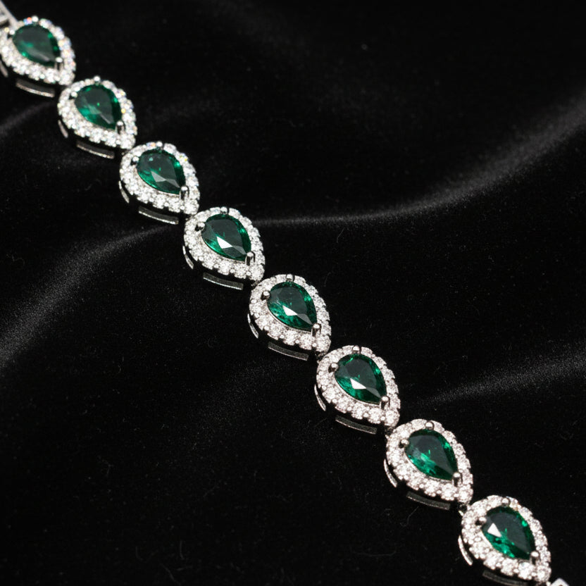 Moissanite 1.43 ctw Teardrop Tennis Bracelet