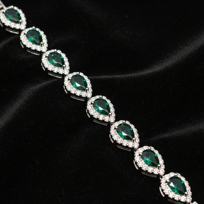 Moissanite 1.43 ctw Teardrop Tennis Bracelet