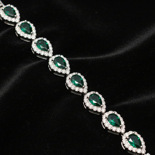 Moissanite 1.43 ctw Teardrop Tennis Bracelet