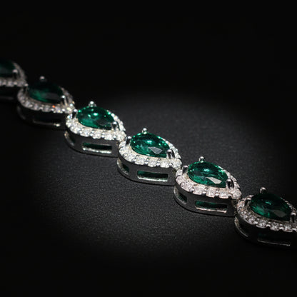 Moissanite 1.43 ctw Teardrop Tennis Bracelet