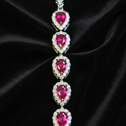 Moissanite 1.43 ctw Teardrop Tennis Bracelet