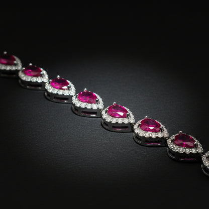 Moissanite 1.43 ctw Teardrop Tennis Bracelet