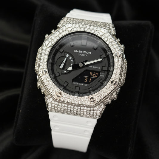 Iced Out Casio G-Shock 7.00 Ctw Moissanite