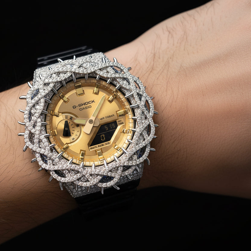 Iced Out Casio G-Shock 8.50 Ctw Moissanite