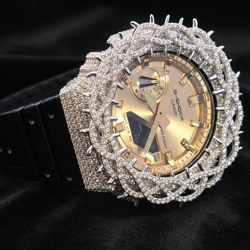 Iced Out Casio G-Shock 8.50 Ctw Moissanite