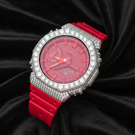 Iced Out Casio G-Shock 7.00 Ctw Moissanite