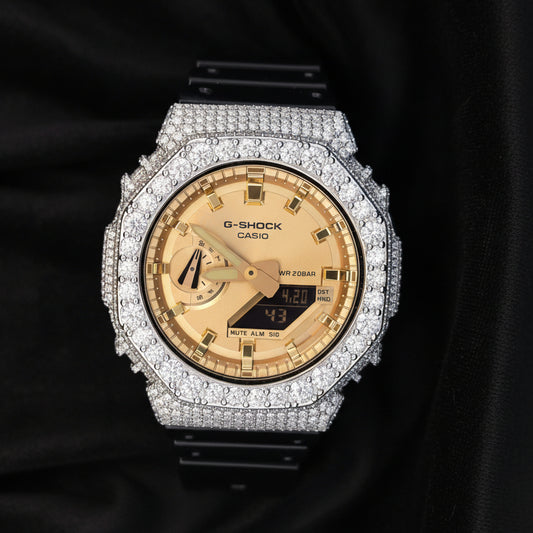 Iced Out Casio G-Shock 7.00 Ctw Moissanite