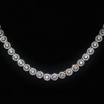 Silver Moissanite Necklace at Flawless Jewelry
