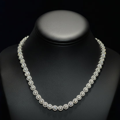 Silver Moissanite Necklace at Flawless Jewelry